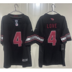 Men Arizona Cardinals  4 Jeremiyah Love Black 2026 Draft Vapor Untouchable Limited Stitched Jersey