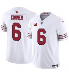 Men Arizona Cardinals 6 James Conner White 2024 F U S E With 3 Star C Patch Vapor Untouchable Limited Stitched Football Jersey Men Arizona Cardinals 6 James Conner White 2024 F U S E With 3 Star C Patch Vapor Untouchable Limited Stitched Football Jersey