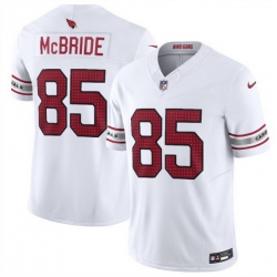 Men Arizona Cardinals 85 Trey McBride White 2024 F U S E  Vapor Untouchable Limited Stitched Jersey