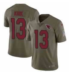 Nike Cardinals #13 Christian Kirk Olive Youth Stitched NFL Limited 2017 Salute to Service Jersey