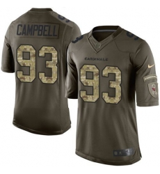 Nike Cardinals #93 Calais Campbell Green Youth Stitched NFL Limited Salute to Service Jersey