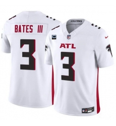 Men Atlanta Falcons 3 Jessie Bates III White 2024 F U S E With 3 Star C Patch Vapor Untouchable Limited Stitched Football Jersey