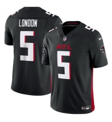 Men Atlanta Falcons 5 Drake London Black 2023 F.U.S.E. Vapor Untouchable Limited Stitched Football Jersey