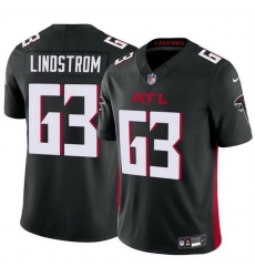 Men Atlanta Falcons 63 Chris Lindstrom Black 2025 F U S E Vapor Untouchable Limited Stitched Football Jersey Men Atlanta Falcons 63 Chris Lindstrom Black 2025 F U S E Vapor Untouchable Limited Stitched Football Jersey
