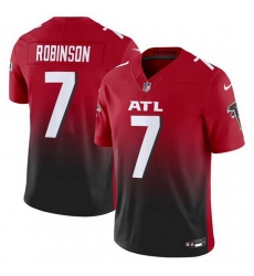 Men Atlanta Falcons 7 Bijan Robinson Red Black F U S E Vapor Untouchable Limited Stitched Football Jersey Men Atlanta Falcons 7 Bijan Robinson Red Black F U S E Vapor Untouchable Limited Stitched Football Jersey