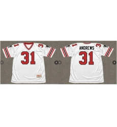 Men Mitchell and Ness Atlanta Falcons 31 William Andrews Authentic White Throwback NFL Jersey Men Mitchell and Ness Atlanta Falcons 31 William Andrews Authentic White Throwback NFL Jersey