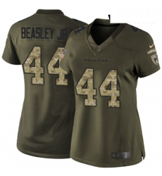 Womens Nike Atlanta Falcons 44 Vic Beasley Elite Green Salute to Service NFL Jersey Womens Nike Atlanta Falcons 44 Vic Beasley Elite Green Salute to Service NFL Jersey