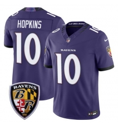 Men Baltimore Ravens 10 DeAndre Hopkins Purple 2026 F U S E Vapor Stitched Limited Football Jersey Men Baltimore Ravens 10 DeAndre Hopkins Purple 2026 F U S E Vapor Stitched Limited Football Jersey