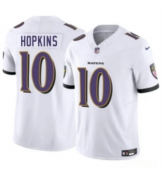 Men Baltimore Ravens 10 DeAndre Hopkins White 2025 F U S E Vapor Limited Football Jersey