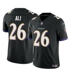 Men Baltimore Ravens 26 Rasheen Ali Black 2025 F U S E Vapor Limited Football Jersey