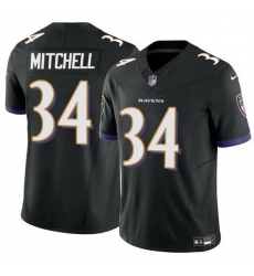 Men Baltimore Ravens 34 Keaton Mitchell Black 2025 F U S E Vapor Limited Football Jersey Men Baltimore Ravens 34 Keaton Mitchell Black 2025 F U S E Vapor Limited Football Jersey