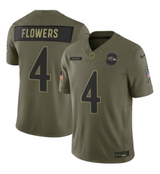 Men Baltimore Ravens 4 Zay Flowers Olive 2025 F U S E Salute to Service Limited Football Jersey Men Baltimore Ravens 4 Zay Flowers Olive 2025 F U S E Salute to Service Limited Football Jersey