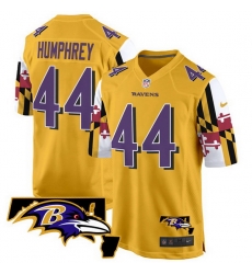 Men Baltimore Ravens 44 Marlon Humphrey Gold 2025 Maryland Flag Vapor Limited Football Game Jersey Men Baltimore Ravens 44 Marlon Humphrey Gold 2025 Maryland Flag Vapor Limited Football Game Jersey
