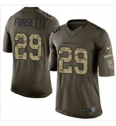 Nike Baltimore Ravens #29 Justin Forsett Green Men 27s Stitched NFL Limited Salute to Service Jersey