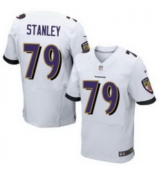Nike Ravens #79 Ronnie Stanley White Mens Stitched NFL New Elite Jersey