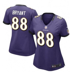 Women Baltimore Ravens Dez Bryant Purple Vapor Untouchable Limited Jersey