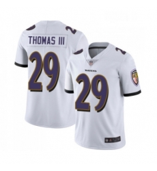 Youth Baltimore Ravens 29 Earl Thomas III White Vapor Untouchable Limited Player Football Jersey