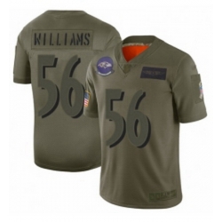 Youth Baltimore Ravens 56 Tim Williams Limited Camo 2019 Salute to Service Football Jersey