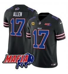 Men Buffalo Bills 17 Josh Allen Black F U S E 4 Star C With Bills Mafia Patch Vapor Untouchable Limited Stitched Football Jersey Men Buffalo Bills 17 Josh Allen Black F U S E 4 Star C With Bills Mafia Patch Vapor Untouchable Limited Stitched Football Jersey