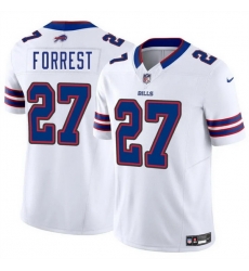 Men Buffalo Bills 27 Darrick Forrest White 2025 F U S E Vapor Untouchable Limited Stitched Football Jersey Men Buffalo Bills 27 Darrick Forrest White 2025 F U S E Vapor Untouchable Limited Stitched Football Jersey