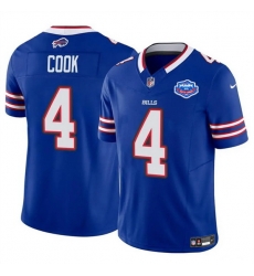 Men Buffalo Bills 4 James Cook Blue 2025 F U S E With Farewell Patch Vapor Untouchable Limited Stitched Football Jersey Men Buffalo Bills 4 James Cook Blue 2025 F U S E With Farewell Patch Vapor Untouchable Limited Stitched Football Jersey