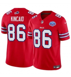Men Buffalo Bills 86 Dalton Kincaid Red 2025 F U S E With Farewell Patch Vapor Untouchable Limited Stitched Football Jersey Men Buffalo Bills 86 Dalton Kincaid Red 2025 F U S E With Farewell Patch Vapor Untouchable Limited Stitched Football Jersey