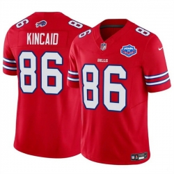 Men Buffalo Bills 86 Dalton Kincaid Red 2025 F U S E  With Farewell Patch Vapor Untouchable Limited Stitched Football Jersey
