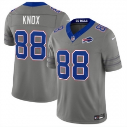 Men Buffalo Bills  88 Dawson Knox Gray F U S E  2026 Nickel City Vapor Stitched Football Jersey