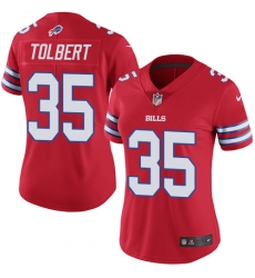 Women Mike Tolbert Red Jersey Rush #35 NFL Buffalo Bills Nike