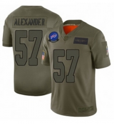 Womens Buffalo Bills 57 Lorenzo Alexander Limited Camo 2019 Salute to Service Football Jersey