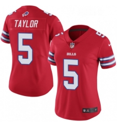 Womens Nike Buffalo Bills 5 Tyrod Taylor Elite Red Rush Vapor Untouchable NFL Jersey