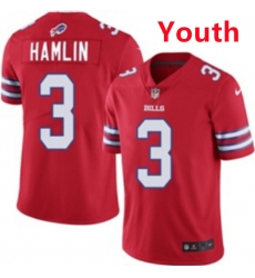 Youth Buffalo Bills 3 Damar Hamlin Red Vapor Untouchable Limited Stitched Jersey Youth Buffalo Bills 3 Damar Hamlin Red Vapor Untouchable Limited Stitched Jersey