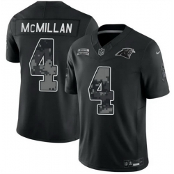 Men Carolina Panthers 4 Tetairoa McMillan Black F U S E 2026 Salute to Service Limited Stitched Football Jersey