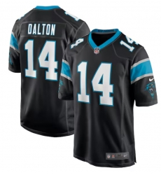 Men Carolina Panthers Andy Dalton #14 Black Vapor Untouchable Limited Stitched NFL Jersey