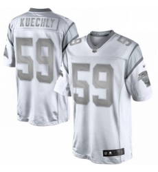 Mens Nike Carolina Panthers 59 Luke Kuechly Limited White Platinum NFL Jersey