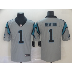 Nike Panthers 1 Cam Newton Silver Inverted Legend Limited Jersey