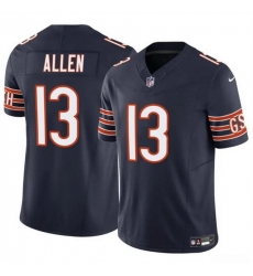 Men Chicago Bears 13 Keenan Allen Navy 2023 F U S E  Vapor Stitched Football Jersey