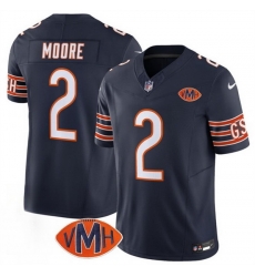 Men Chicago Bears 2 D J Moore Navy 2025 F U S E With VMH Patch Vapor Untouchable Limited Stitched Football Jersey Men Chicago Bears 2 D J Moore Navy 2025 F U S E With VMH Patch Vapor Untouchable Limited Stitched Football Jersey