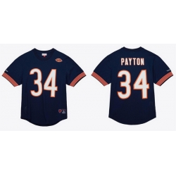 Men Chicago Bears 34 Walter Payton Navy Stitched Football Jersey