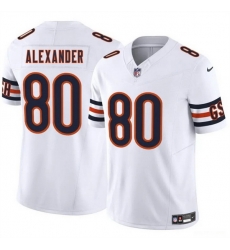 Men Chicago Bears 80 Maurice Alexander White 2025 F U S E Vapor Stitched Football Jersey Men Chicago Bears 80 Maurice Alexander White 2025 F U S E Vapor Stitched Football Jersey