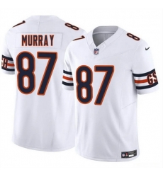 Men Chicago Bears 87 Jordan Murray White 2025 F U S E  Vapor Stitched Football Jersey