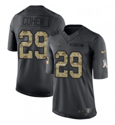 Mens Nike Chicago Bears 29 Tarik Cohen Limited Black 2016 Salute to Service NFL Jersey