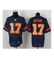 Nike Chicago Bears 17 Alshon Jeffery blue Elite number orange NFL Jersey