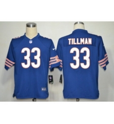 Nike Chicago Bears 33 Charles Tillman Blue Game NFL Jersey