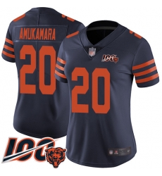 Women Chicago Bears 20 Prince Amukamara Limited Navy Blue Rush Vapor Untouchable 100th Season Football Jersey