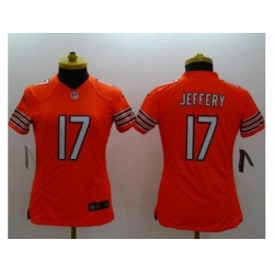 Women's Nike Chicago Bears #17 Alshon Jeffery Orange Alternate Stitched NFL Limited Jersey