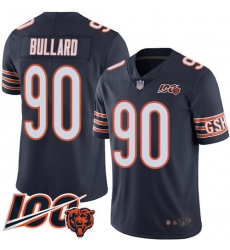 Youth Chicago Bears 90 Jonathan Bullard Navy Blue Team Color 100th Season Limited Football Jersey