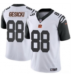 Men Cincinnati Bengals 88 Mike Gesicki White Vapor Untouchable Limited Stitched Jersey