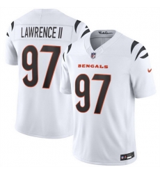 Men Cincinnati Bengals 97 Dexter Lawrence II White 2026 F U S E Vapor Untouchable Limited Stitched Football Jersey Men Cincinnati Bengals 97 Dexter Lawrence II White 2026 F U S E Vapor Untouchable Limited Stitched Football Jersey