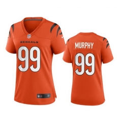 Women Cincinnati Bengals 99 Myles Murphy Orange Stitched Game Jersey Women Cincinnati Bengals 99 Myles Murphy Orange Stitched Game Jersey